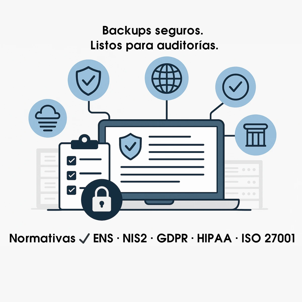 ¿Están tus backups preparados para auditorías y normativas como ENS, NIS2, GDPR, HIPAA e ISO 27001?