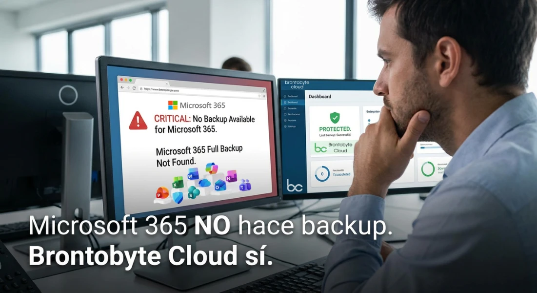 Microsoft 365 no protege todo: Brontobyte Cloud Backup sí, y a un precio que sorprende